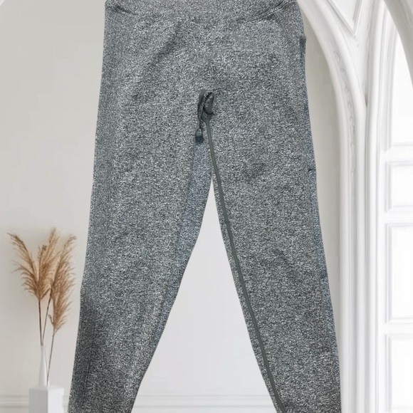 ECHT Gray Heather Leggings Stretchy Form-Fitting Design - Picture 5 of 5